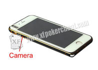 Gouden Kleur Iphone 6 Mobiele die Telefooncamera in Privé Kaartenspel wordt gebruikt
