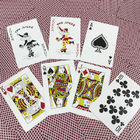 De rode No.999-Plastic Speelkaarten van pvc voor Casinospelen 58 * 88mm