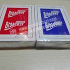De Plastic Speelkaarten van casinobroadway met Onzichtbare Inktnoteringen