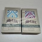 Op de Gouden Plastic Onzichtbare Speelkaarten van The Star voor Pookanalysator