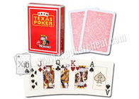 De plastic het Gokken Speelkaarten van Steunen Rode Italië Modiano Texas Holdem