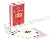 Het waterdichte Gokken Copag 139 de Indexdocument van de Bruggrootte Regelmatige Speelkaarten