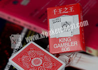 Duidelijke het Document van de casinokoning Gokker Speelkaarten met Bruggrootte