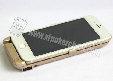 Iphone 6 Gouden Plastic de Pookscanner van het Ladersgeval met Micro- Camera