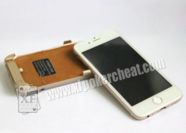 Iphone 6 Gouden Plastic de Pookscanner van het Ladersgeval met Micro- Camera