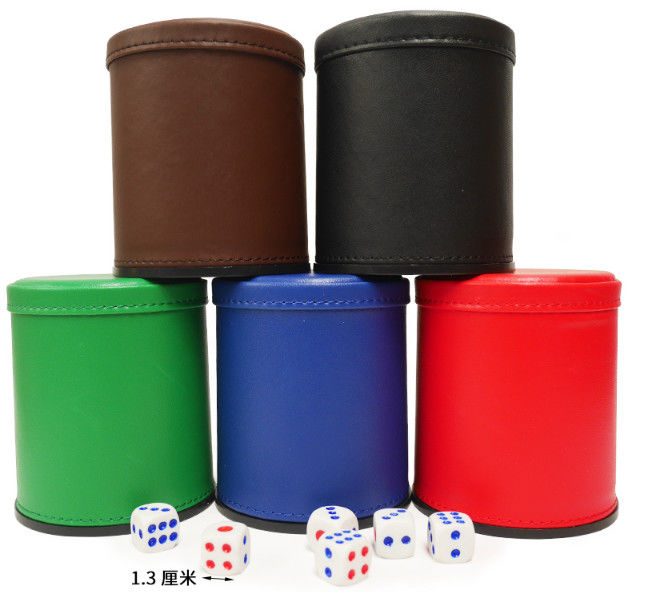 Het leer dobbelt Kop met Minicamera/Magisch Casino dobbelt Binnenkant ziet door Dobbelt door Videotelefoon