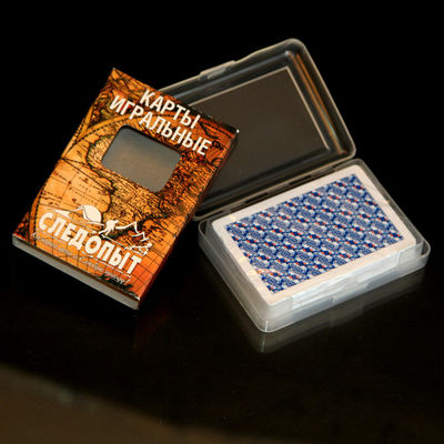 Russische Plastic Speelkaarten/het Gokken Steunenbruggrootte met Kleine Index 2