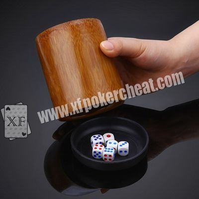 ISO9001 Perspective Dice Cup / Gambling Accessories Casino Magic Dice Met 4 uur batterij